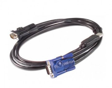 AP5257 - APC Keyboard / Video / Mouse (kvm) Cable 15 Pin Hd D-sub (hd-15); 4 Pin Usb Type A