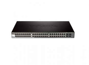 DES-1210-52 - D-Link 48-Port 10/100Base-TX Managed Fast Ethernet Switch with 2 Combo Gigabit SFP Ports & 2 Ethernet Ports Rack-Mountable