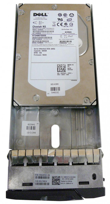 GY583 - Dell 400GB 10000RPM SAS 3GB/s 16MB Cache 3.5-inch Hard Drive with Tray for PowerEdge ServerS