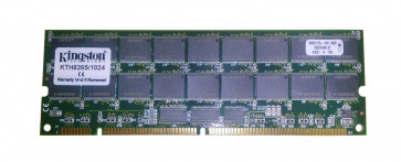 KTH8265/1024 - Kingston Technology 1GB 133MHz PC133 ECC Registered CL3 168-Pin DIMM 3.3V Memory Module