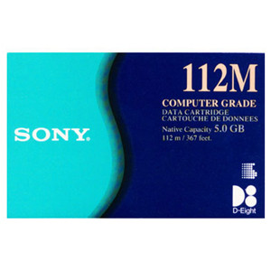 QG112M - Sony D8 8mm Tape Cartridge - 8mm Tape - 2.5GB (Native) / 5GB (Compressed)
