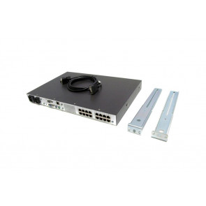 262586-B21 - HP 16-Port IP KVM Console Switch Box 3x1x16 RJ-45 Server 1U Rack-Mountable