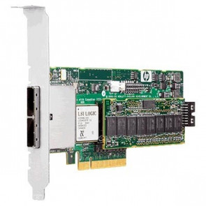 443999R-001 - HP Smart Array E500 PCI-Express x8 Serial Attached SCSI (SAS)/SATA-150 RAID Storage Controller Card 256MB Cache Memory