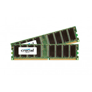 CT1421679 - Crucial 1GB Kit (2 x 512MB) DDR-333MHz PC2700 non-ECC Unbuffered CL2.5 184-Pin DIMM Memory upgrade for Intel D915PLDT