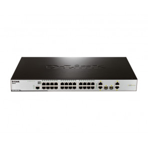 DES-3200-28P - D-Link xStack 28-Ports PoE Managed Fast Ethernet Switch 24 Ethernet Ports and 4 Combo Gigabit SFP Ports