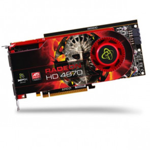 HD-487A-ZH - XFX Radeon HD 4870 1GB 256-Bit DDR5 PCI Express 2.0 x16 Dual DVI/ HDCP Ready/ CrossFireX Support Video Graphics Card