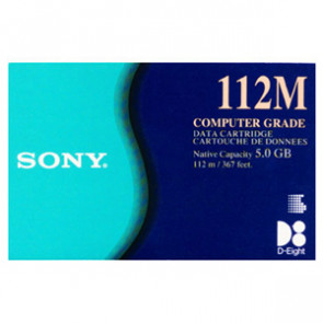 QG112M - Sony D8 8mm Tape Cartridge - 8mm Tape - 2.5GB (Native) / 5GB (Compressed)
