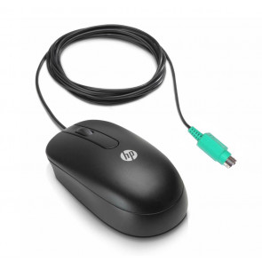 QY775AA - HP 2-Buttons PS/2 Wired Optical Mouse (Black / Gray)