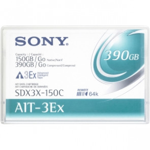 SDX3X150CWW - Sony AIT 3EX Tape Cartridge - AIT AIT-3Ex - 150GB (Native) / 390GB (Compressed)