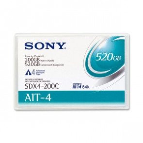 SDX4200CWW - Sony AIT-4 Tape Cartridge - AIT AIT-4 - 200GB (Native) / 520GB (Compressed)